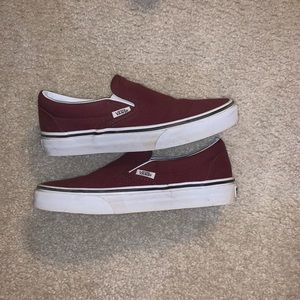 Vans Slip-Ons: Windsor Wine